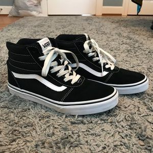 Vans Classic Black and White High Top Sneakers